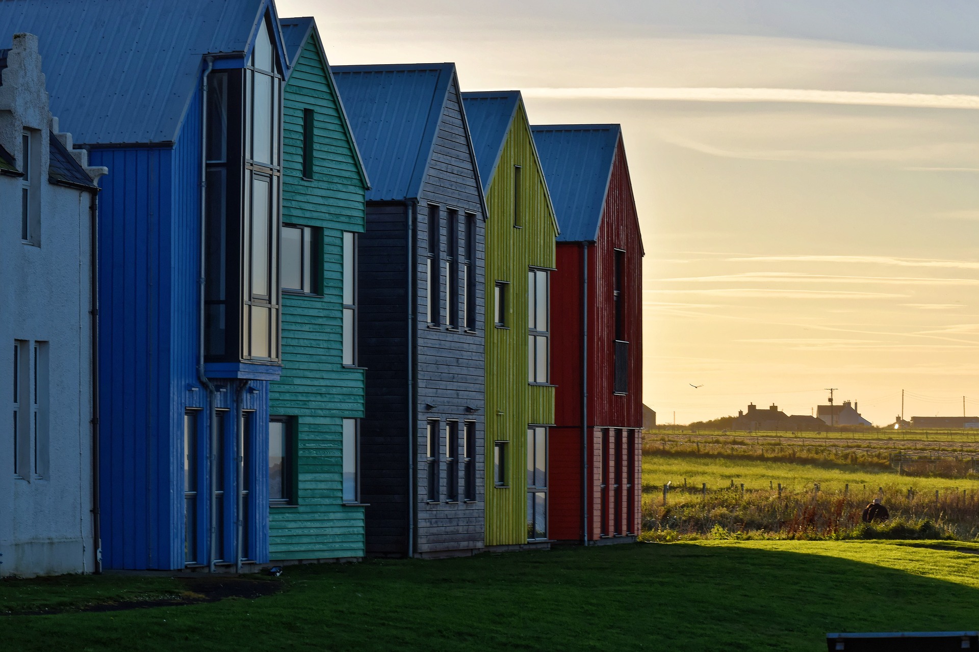 Coloured houses