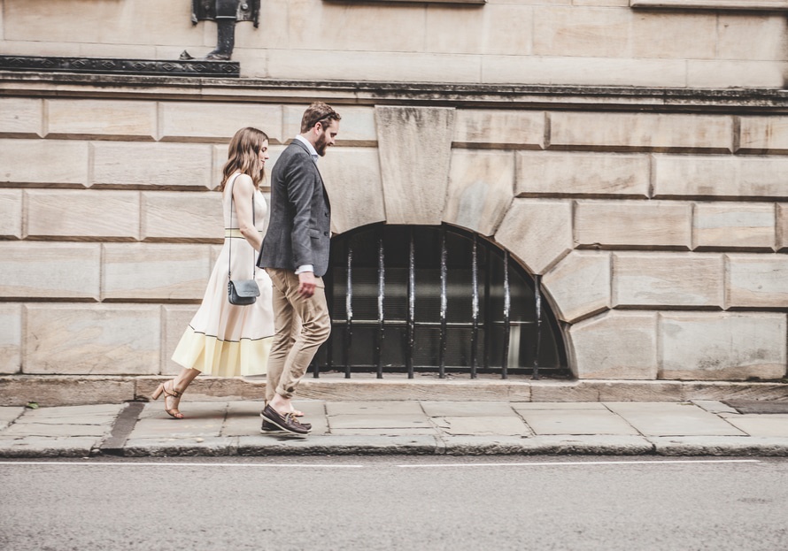 Couple walking